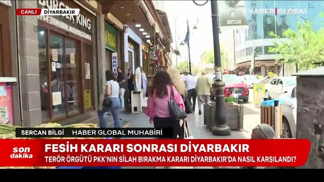 Terör örgütü PKK'nın kendini fesih kararı sonrası Diyarbakır: Şehir esnafından Haber Global'e özel açıklamalar