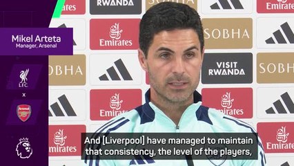 Liverpool's lack of injury issues was key to title win - Arteta