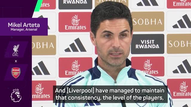 Liverpool's lack of injury issues was key to title win - Arteta