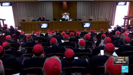 El papa León XIV explicó a los cardenales las razones de su nombre papal