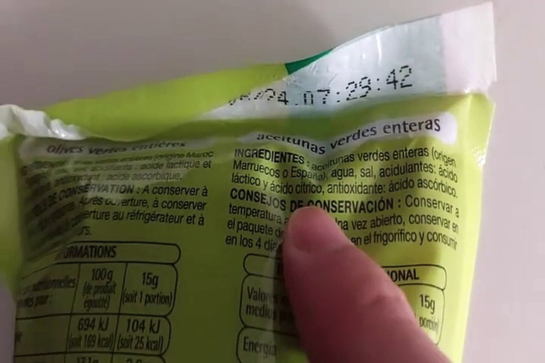 Mon avis sur les AUCHAN ESSENTIEL Olives vertes entières 650g