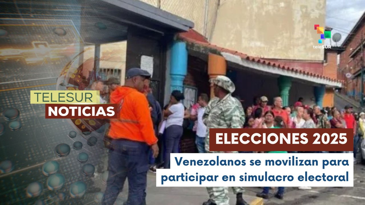 Ciudadanos se movilizan en Caracas para simulacro electoral 2025