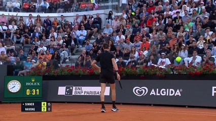 Sinner gets warm welcome in Rome as he wins on return