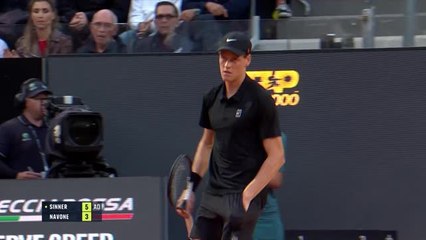 Sinner gets warm welcome in Rome as he wins on return