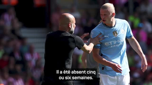 Man. City - Guardiola : Haaland a besoin de temps pour retrouver sa forme