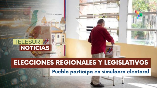 Simulacro electoral permite verificar funcionamiento de máquinas de votación