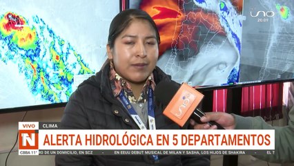 ALERTA HIDROLÓGICA EN 5 DEPARTAMENTOS