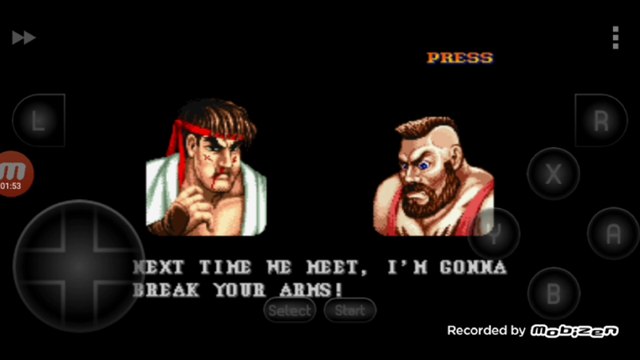 Street Fighter II Turbo: Hyper Fighting Ryu vs Zangief Ryu é derrotado por Zangief