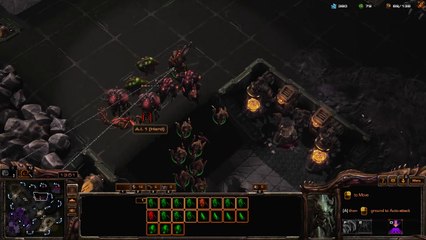 [SC2]No.0380--Great ZERG Player vs Hard-Level ZERG Full-Rush A.I, WIN[Hydralisk Pattern].CUT.01'51-25'10
