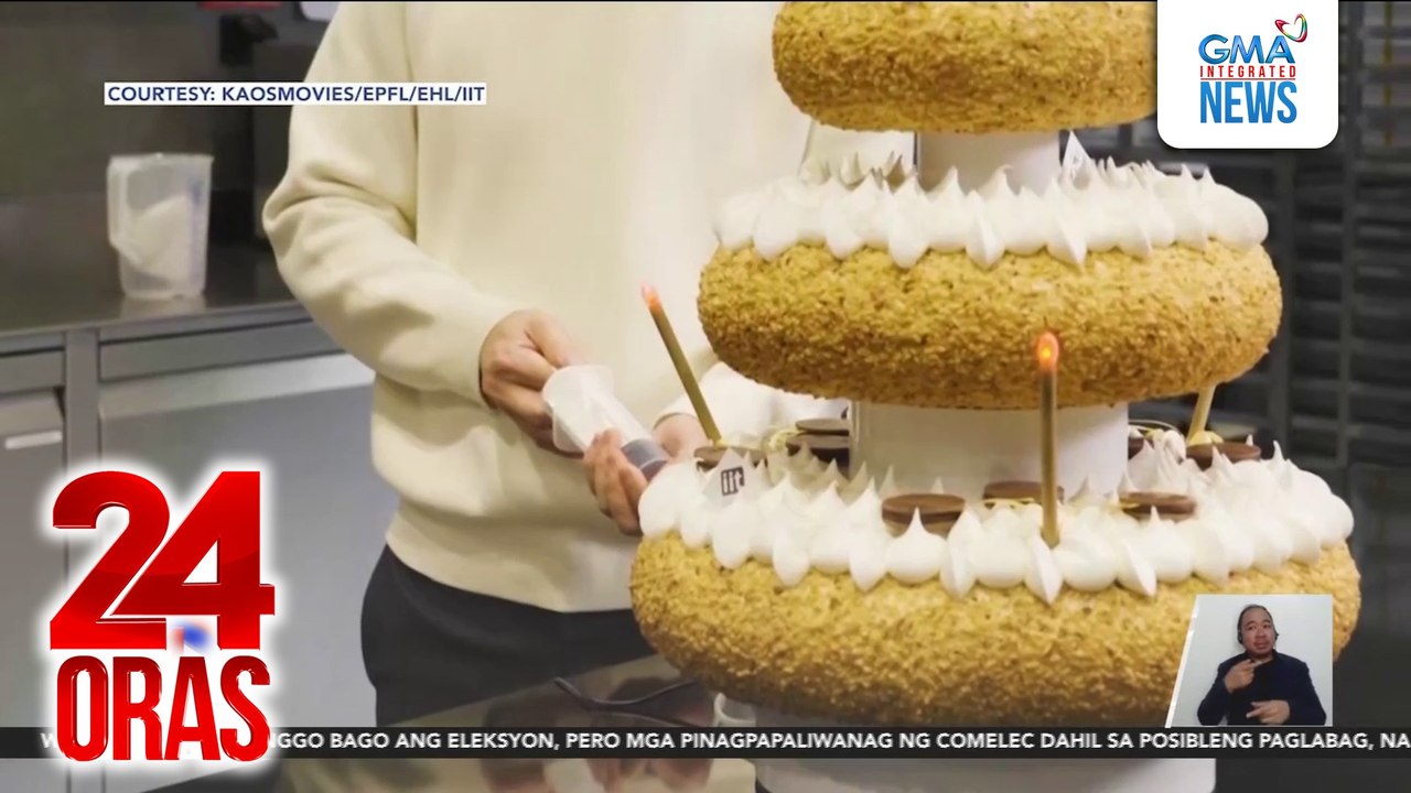 #KuyaKimAnoNa? - Tech meets culinary sa wedding cake na ito na ang topper, sumasayaw na... | 24 Oras
