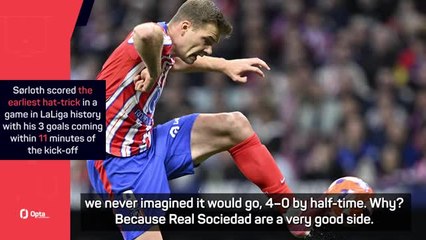 Simeone gives 'special mention' to Sørloth after four-goal haul