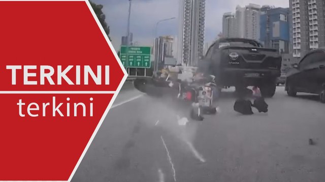 [TERKINI] Rempuh motosikal, pemandu pacuan empat roda ditahan