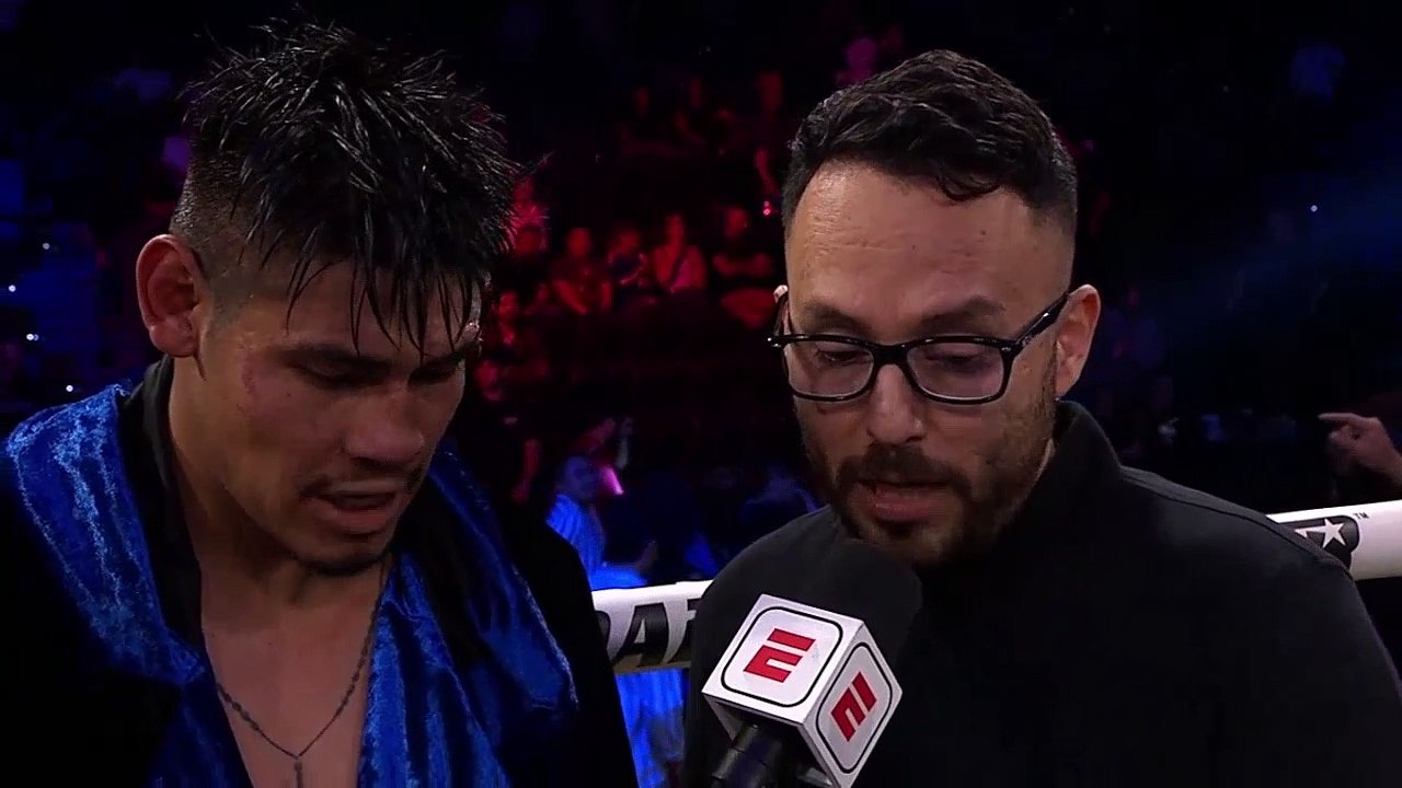 Emanuel Navarrete vs. Charly Suárez Post Fight Interview Navarrete