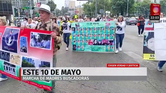 Madres marchan en Paseo de la Reforma para exigir justicia por sus hijos desaparecidos
