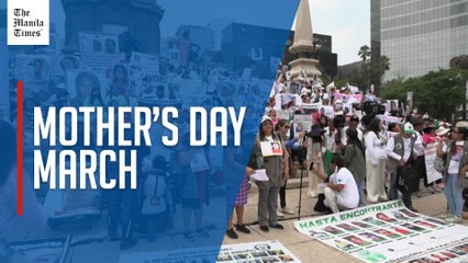 Mothers of some of Mexico's more than 100,000 missing march on Mother's Day