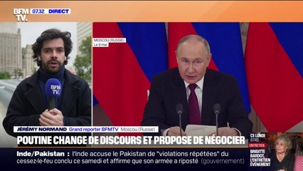 Guerre en Ukraine: Vladimir Poutine change de discours et propose de négocier