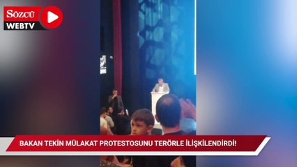 Bakan Tekin mülakat protestosunu terörle ilişkilendirdi! Açlık grevine başlayacak...