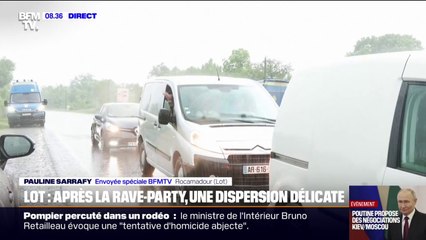 Rave-party: les participants commencent à sortir progressivement