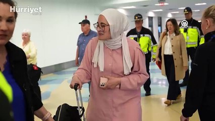 ABD'de serbest bırakılan Rümeysa Öztürk, Logan Havalimanı'nda basın açıklaması yaptı