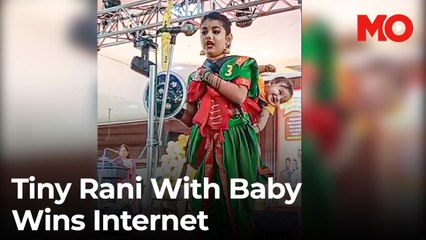 Little girl dresses as Rani Lakshmi Bai with baby on her back, wins hearts online