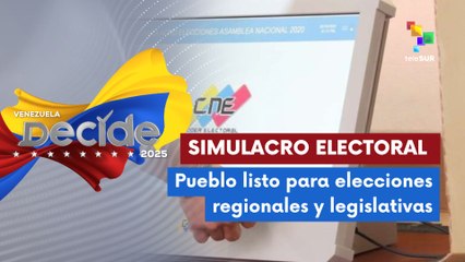 En Venezuela, concluyó con exito simulacro electoral de cara a los comicios regionales y legislativos del próximo 25 de mayo