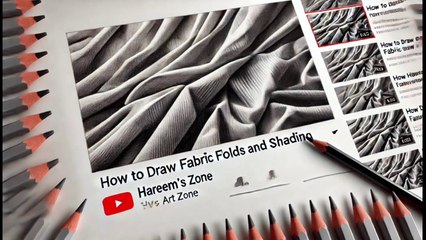 How to draw fabric folds and shading_ How to draw clothes , shading clothes and folds_