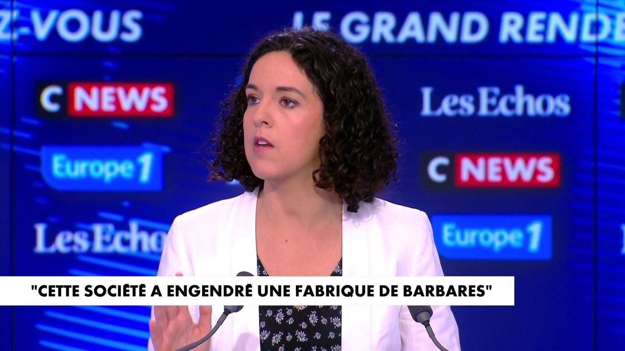 Manon Aubry : «Sa politique est une copie conforme du Rassemblement national»