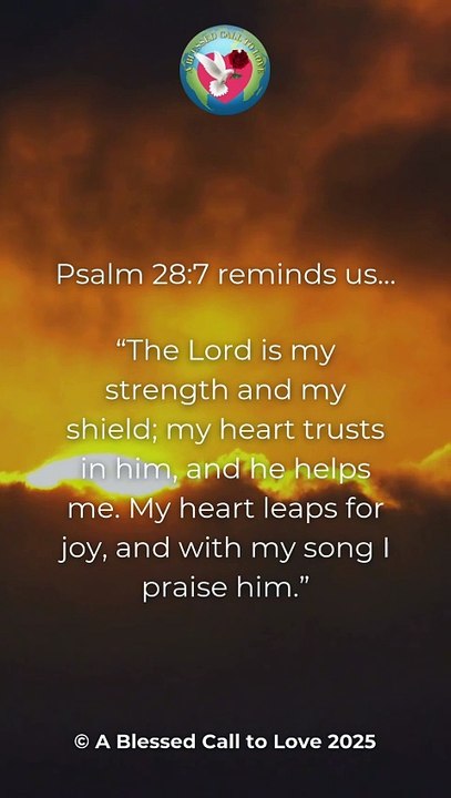 Word of God Psalm 28:7 Scripture Video