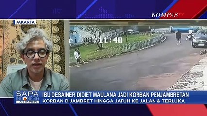 Rekaman CCTV Ibu Desainer Didiet Maulana Jadi Korban Penjambretan saat Olahraga Pagi