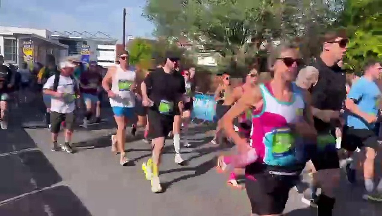 Rob Burrow Leeds Marathon 2025: Electric atmosphere as runners power through Headingley to music