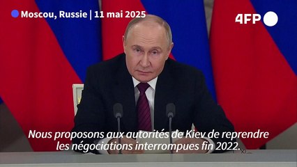 Poutine propose des négociations directes avec l'Ukraine à Istanbul le 15 mai
