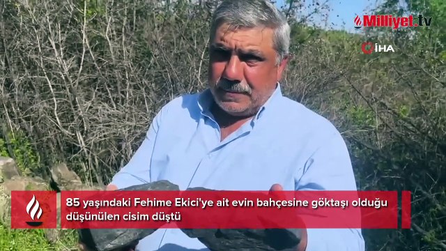 Büyük bir ateş parçası bahçesine düştü! 'Anneler günü hediyesi gökten geldi'