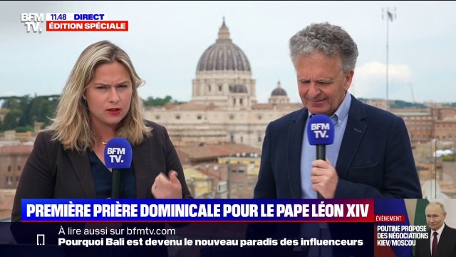 Léon XIV: première prière dominicale pour le pape