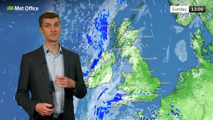 Met Office Afternoon Weather Forecast 11/05/2025 - Sunny skies with showers for some