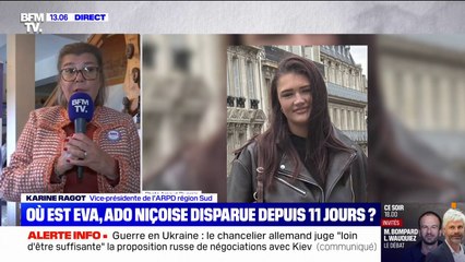 Disparition d'Eva: Le moindre indice "nous est utile" affirme Karine Ragot,vice-présidente de l'ARPD