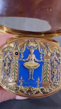 Saleemoffical presentation -Music box made in Geneva around 1780, depicting a tightrope walker #antique
