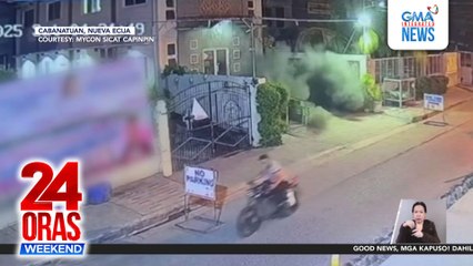 Barangay hall sa Cabanatuan, pinasabugan ng granada; rider sugatan | 24 Oras Weekend