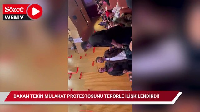 Bakan Tekin mülakat protestosunu terörle ilişkilendirdi! Açlık grevine başlayacak...