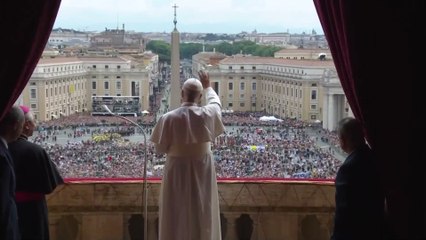 'No more war' says Pope Leo XIV in first Sunday message