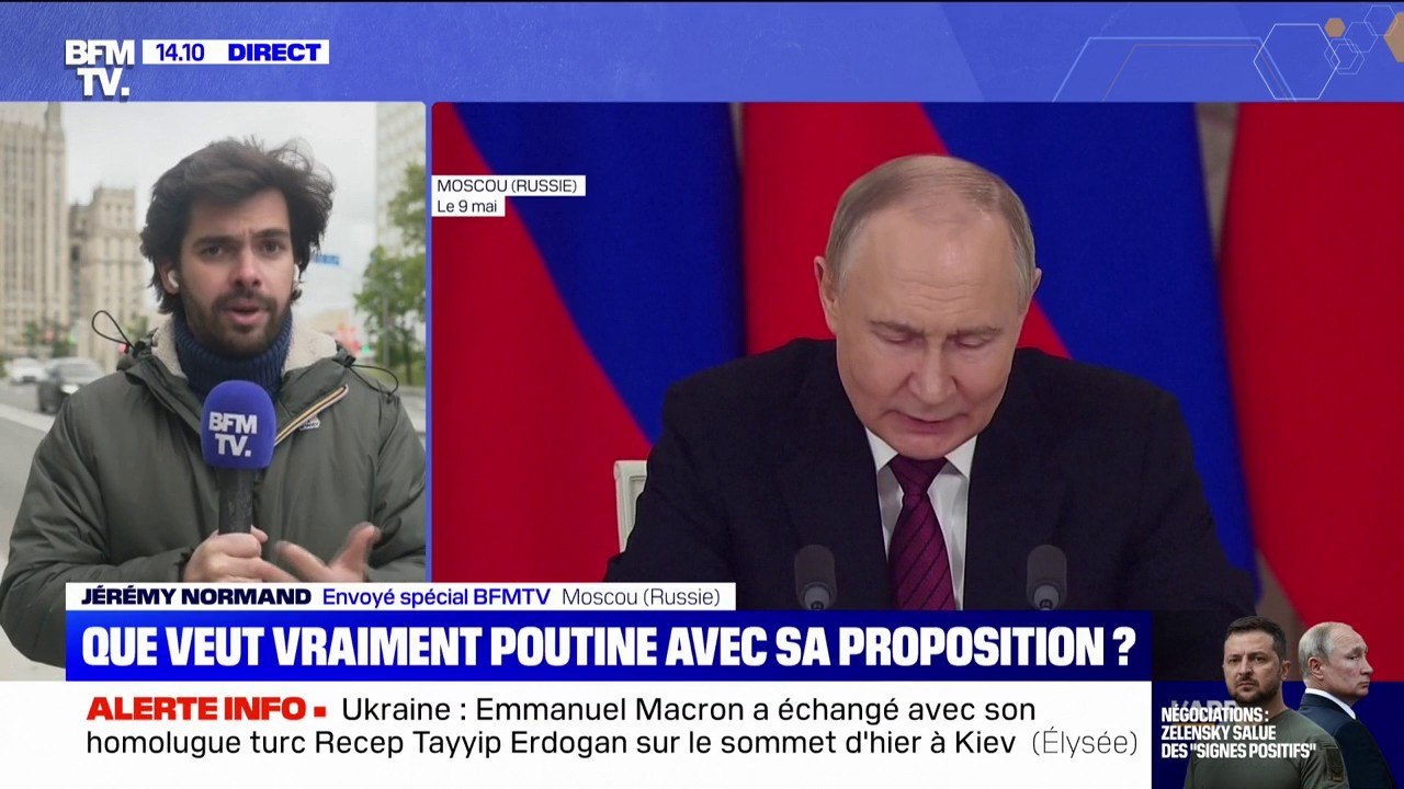 Guerre en Ukraine: Volodymyr Zelensky salue un "signe positif" envoyé par Poutine