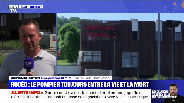 Rodéo urbain à Évian: le pronostic vital du pompier percuté est toujours engagé