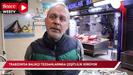 Trabzon'da balıkçı tezgahlarında çeşitlilik sürüyor