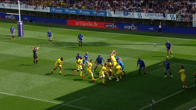 TOP 14 - Essai de Dillyn LEYDS (SR) - RC Vannes - Stade Rochelais