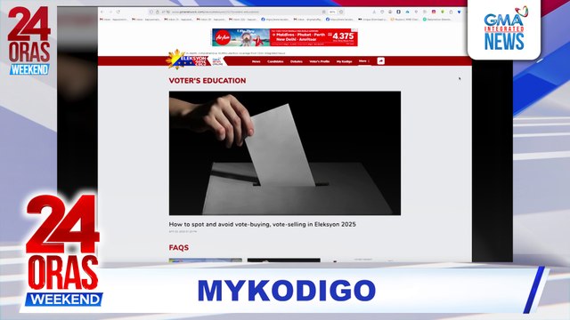 MYKODIGO NG ELEKSYON2025.PH ng GMA Integrated News, makakatulong sa pagpili at paglista ng mga kandidato | 24 Oras Weekend