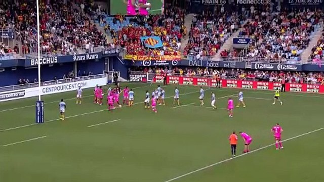 TOP 14 - Essai de Peniasi DAKUWAQA (SFP) - USA Perpignan - Stade Français Paris