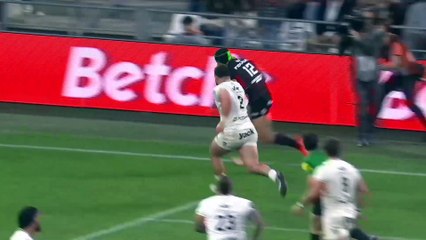 TOP 14 - Essai de Santiago CHOCOBARES (ST) - RC Toulon - Stade Toulousain