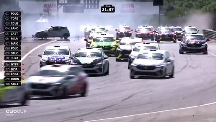 Clio Cup 2025 Dijon Race 2 Pagano Hard Crash