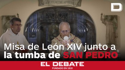 León XIV ofició una Misa junto a la tumba de San Pedro antes del Regina Coelis
