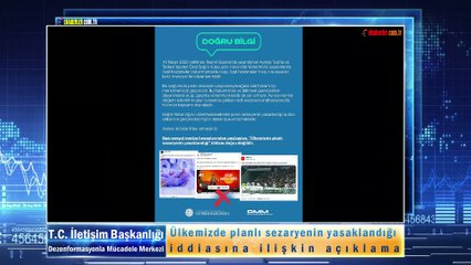 Ülkemizde planlı sezaryenin yasaklandığı iddiasına ilişkin açıklama