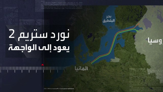 قادة أوروبا يهددون بحظر دائم على خط نورد ستريم 2 لتكثيف الضغوط على روسيا